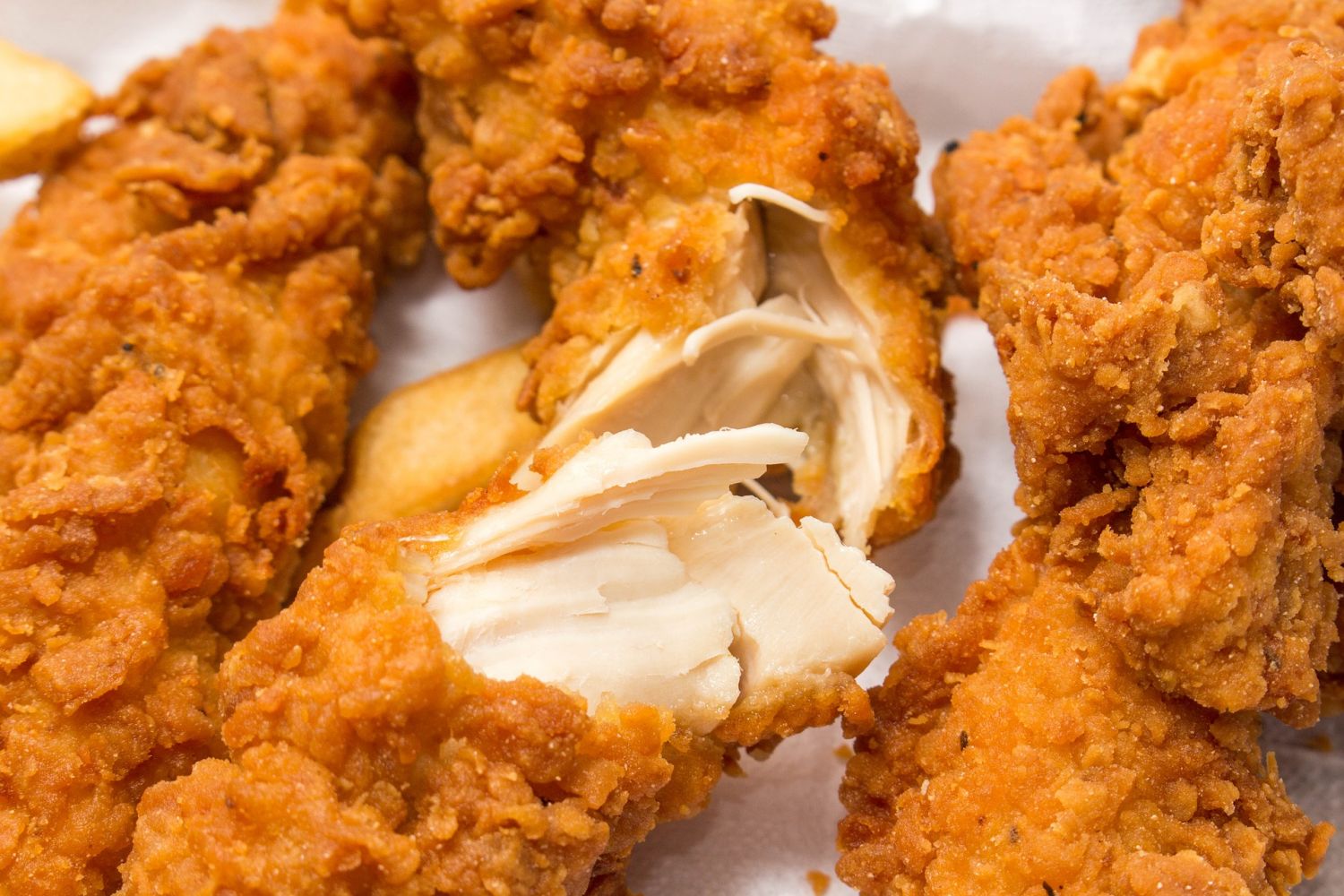 Boneless chicken pieces